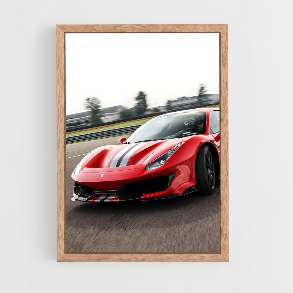 Poster Piste Rouge Ferrari – affiche Dallara (vue 4)
